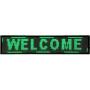 VEVOR Led Sign 40'' x 8'' Digital Sign Green Color Indoor with high Resolution P10 Led Scrolling Display Programmable by PC & WiFi & USB for Advertising