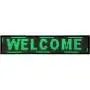 VEVOR Led Sign 40'' x 8'' Digital Sign Green Color Indoor with high Resolution P10 Led Scrolling Display Programmable by PC & WiFi & USB for Advertising