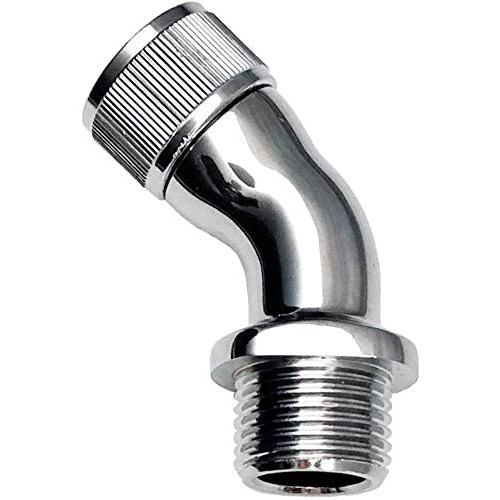 Darineey Shower Elbow Adapter for Shower Head 45°Angle G1/2 Male to Female Shower Head Extender Connector