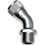 Darineey Shower Elbow Adapter for Shower Head 45°Angle G1/2 Male to Female Shower Head Extender Connector