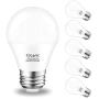 Ceiling Fan Light Bulb 5000K Daylight A15 LED Bulb,E26 Medium Base Chandelier Light Bulb,Cotanic 6W 60W Equivalent,600lm,Non-Dimmable,6 Pack