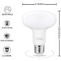 BR30 LED Light Bulb,12W(120W Equivalent),Dimmable,R30 Flood Light Bulbs Warm White 3000K,E26 Lightbulbs,for Recessed Indoor/Outdoor Floodlight(4-Pack)