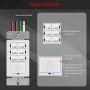ENERLITES Countdown Timer Switch for bathroom fans and household lights, 1-5-10-15-20-30 Min Settings with Manual Override, Always On Blue LED, Neutral Wire Required, UL Listed, HET06A-R, White