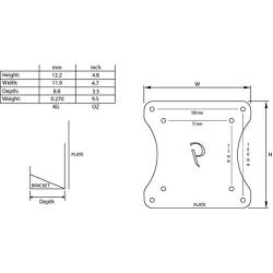 Gladiator Joe Monitor Arm/Mount VESA Bracket Adapter Compatible with Acer S240HL, S232HL, S242HL Series - 100% Made in North America