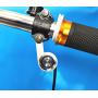 Blue LED Motorcycle Switch Horn ON-Off Headlight Fog Light Handlebar Adjustable Mount Waterproof Switches Button DC12V momentary Actions Cycling Retail