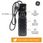GE 7-Day Programmable Power Strip with Digital Timer, 8 Grounded Outlets (4 Timed / 4 Always On), Indoor, 15 Amp, 1800W, Easy Presets and Custom Settings for Weekly Cycle, Minute Intervals, 15077 Black