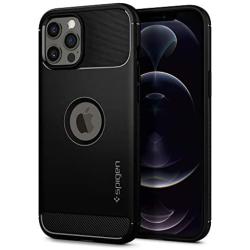 Spigen Rugged Armor Designed for iPhone 12 Pro Max Case (2020) - Matte Black