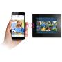 Aluratek 8 Inch Touchscreen Wifi Digital Photo Frame 16GB Memory with Built-In Clock, Calendar, Alarm, Weather, Black (AWDMPF208F)