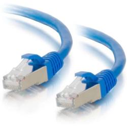 C2G 00672 Cat6a Cable - Snagless Shielded Ethernet Network Patch Cable, Blue (1 Foot, 0.30 Meters)