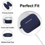 [2 Pack] SNBLK Designed for Airpods Pro Case Cover Silicone Protective Charging Case Skin with Keychain Compatible for Apple Airpods Pro 2019, (Front LED Visible) Black/Navy Blue