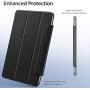 ESR Rebound Magnetic Smart Case for iPad Pro 12.9'' 2020 & 2018, Convenient Magnetic Attachment [Supports Pencil Pairing & Charging] Smart Case Cover, Auto Sleep/Wake Trifold Stand Case - Black