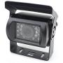 Pyle PLCMTR5 Weatherproof Rearview Backup Camera for Bus, Truck, Trailer and Van (Night Vision Cam, Dual DC 12-24V), Silver/Black