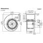 Dayton 1TDT7 Blower, 542/409 CFM, 115V, 2.00/1.54 Amp