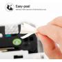 Oozmas Compatible Label Tape Replacement for TZe-231 P Touch Label Tape 12mm 0.47 Inch Laminated Black on White, Work with Brother Label Maker PTD210 PTH110 PTD400AD, 2-Pack
