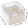 Zulkit Junction Box ABS Plastic Dustproof Waterproof IP65 Universal Electrical Boxes Project Enclosure Grey with Clear Cover 4.7 x 4.7 x 3.5 inch (120 x 120 x 90mm)