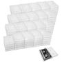 Evelots Cassette Tape Cases-Clear Plastic Storage-Audio-No Scratch/Dirt-Set/100
