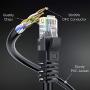 Ethernet Cable, 25 Feet. Cat 6 (2 Pack) High Speed LAN Network, Internet Cord RJ45. 25Ft Cat6, Black, Cables Pure Copper, UL