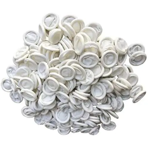 ANSLYQA Finger Cots Latex (Large,800 Pcs) Disposable Finger Covers Anti Static Rubber Fingertips Protective for Electronic Repair,Crafting Industrial Apply