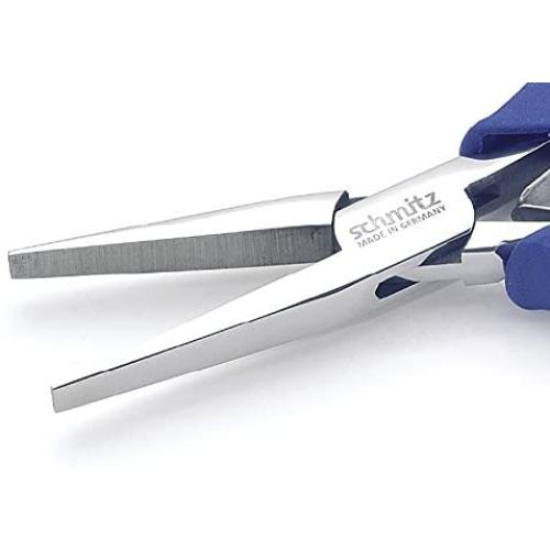 Flat Nose Pliers 6 | schmitz 4421HS22 | with long, smooth jaws | ESD - Dissipative | Hightech tool for professionals | Made in Germany - Solingen