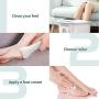 Electric Callus Remover, RUEOO Rechargeable Electronic Feet File Hard Skin Remover IPX7 Waterproof Pedicure Tool for Cracked Heels and Dead Skin, with 3 Coarse Roller Heads Foot Rasp