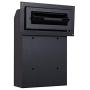 Protex WSS-159E II Through The Door Drop Box with Electronic Lock, Black