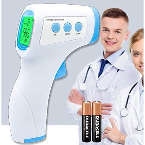 AccuInfrared-100: Most Accurate Thermometer for Non-Contact Touchless Temperature Checking (for All Ages) Including Batteries
