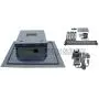 INTBUYING 39 Inch Projector Lift Motorized Ceiling Projector Scissor Bracket Projector Hidden Lifter Adjustable Wireless Control
