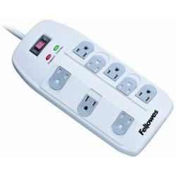 Fellowes 8-Outlet Superior Surge Protector, 6 Foot Cord, 2,160 Joules (99015)