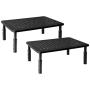 Hippo & Frog Metal Desk Dual Monitor Stand Riser, 3 Height Adjustable, 2 Packs Hippo & Frog Metal Desk Dual Monitor Stand Riser, 3 Height Adjustable, 2 Packs