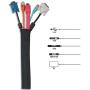 Management Sleeve Wire, GIKPAL 120 inch Cable Cord Organizer Flexible Cable Wrap Wires Hider Protector for Pets TV Computer Office Home Car