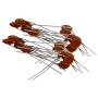 Fielect Ceramic Capacitor Kit 50V 561PF Disc Capacitors for DIY Electronic Circuit, Pack of 100 Brown