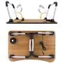 Slendor Laptop Desk Foldable Bed Table Folding Breakfast Tray Portable Lap Standing Desk Notebook Stand Reading Holder for Bed/Couch/Sofa/Floor