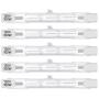 5 Pack Halogen R7S 78mm T3 100W Dimmable 1050lm J-Type 120V R7S Base Warm White 2700K Double Ended Halogen Light Bulbs for Work, Security, Landscape Lights, Floor Lamps
