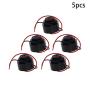 Fielect Electronic Buzzer Active Piezo Buzzer Electronic Buzzerphone Beep Tone Speaker Alarm DC 12V 90dB 5Pcs 4.3x3.3cm
