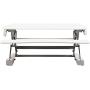 Lorell Sit-to-stand Gas Lift Desk Riser, White