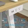 Desk Power Sockets with USB Ports,UL Approval Fast Charging Power Strip Hanging Mount Under Desk Table Edge