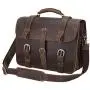 Polare Mens Full Grain Leather 16 Briefcase Shoulder Messenger Bag Fit 15.6 Laptop Polare Mens Full Grain Leather 16 Briefcase Shoulder Messenger Bag Fit 15.6 Laptop