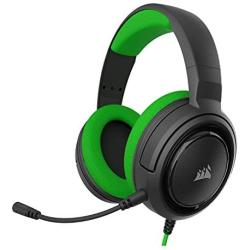 Corsair HS35 - Stereo Gaming Headset - Memory Foam Earcups - Discord Certified- Works with PC, Xbox Series X, Xbox Series S, Xbox One, PS5, PS4, Nintendo Switch, and Mobile - Green