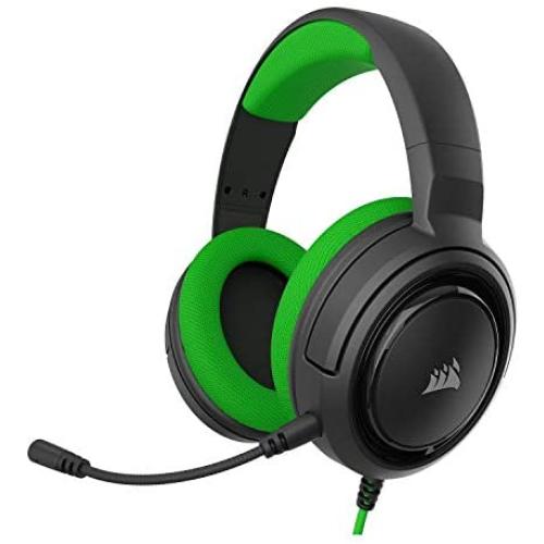 Corsair HS35 - Stereo Gaming Headset - Memory Foam Earcups - Discord Certified- Works with PC, Xbox Series X, Xbox Series S, Xbox One, PS5, PS4, Nintendo Switch, and Mobile - Green