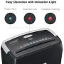Bonsaii 6-Sheet Cross-Cut Paper Shredder, Shredders for Small Office & Home Use,4-Minute Continuous Running Time, 3.4 Gallons Wastebasket, Grey(C204-C) Bonsaii 6-Sheet Cross-Cut Paper Shredder, Shredders for Small Office & Home Use,4-Minute Continuous Running Time, 3.4 Gallons Wastebasket, Grey(C204-C)