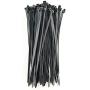 HS UV Protected Zip Ties 12 Inch (100 Pack) Self Locking Plastic Ties 12 Inch Black Nylon Cable Ties 50 LBS,Outdoor Indoor Purpose