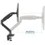 NB North Bayou Monitor Desk Mount Ultra Wide Full Motion Swivel Long Arm with Gas Spring for 22-35Monitors from 6.6 to 26.4lbs Height Adjustable Monitor Stand F100A-B