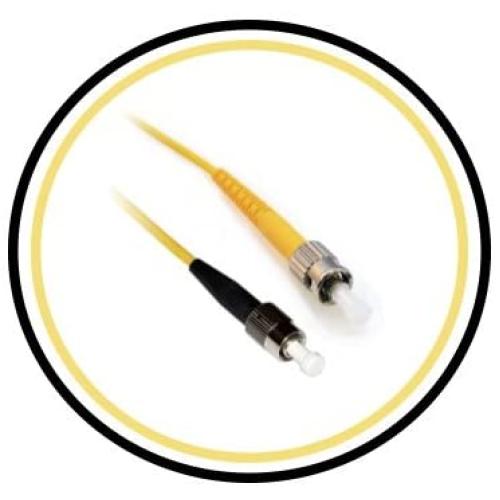 PacSatSales - Fiber Optic Patch Cable - Single Mode - SIMPLEX - OS1-9/125um (1M, FC to ST)