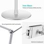 viozon Tablet Phone Overhead Stand, Height & 360 Degree Angle Adjustable, Aluminum Desktop Stand, Compatible with 3.5-10'' Cellphone or Tablet Such as iPhone iPad Pro Air Mini, Samsung, Nexus(AP-4PS)