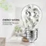 12-Pack Dimmable Globe A15 LED Bulbs 60W Equivalent, 6W Vintage E26 Edison Bulb 2700K Warm White, AC 120V, Great for Ceiling Fan, Bathroom Vanity Fixtures