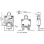 T Tocas 5pcs Push Button Reset 5A 10A 15A 20A 30A Circuit Breakers with Quick Connect Terminals and Waterproof Button Cap