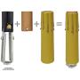 Royal Designs 4 Inch Candle Drip Sleeves Chandelier Socket Covers with Paper Insulation, Beige, Set of 10