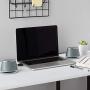 Amazon Basics USB-Powered PC Computer Speakers with Dynamic Sound | Silver