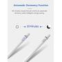 Stylus Pencil Compatible for Apple,Active Stylus Pen for Touch Screens, Rechargeable 1.5mm Fine Point Smart Pencil Compatible for iPhone iPad Android and Most Tablets on Touchscreen Devices (White)
