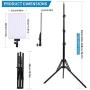 GIJUANRING LED Video Light,Photography Lighting Camera Studio Light with Batteries,Stand Dimmable Bi-Color 3200-5500K Photo Light Panel for Portrait, Product Photography, Outdoor Video,YouTube Video